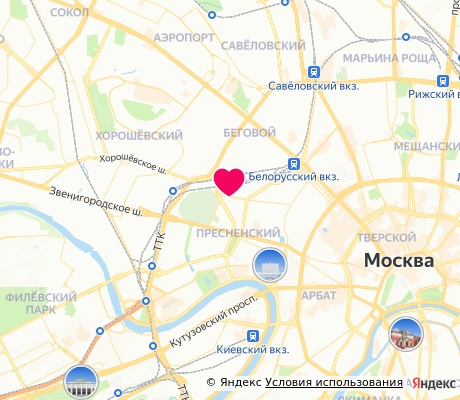 На карте