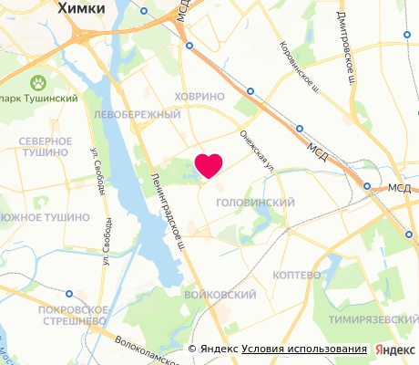 На карте
