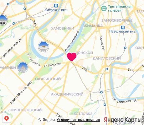 На карте