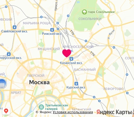 На карте