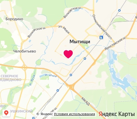 На карте