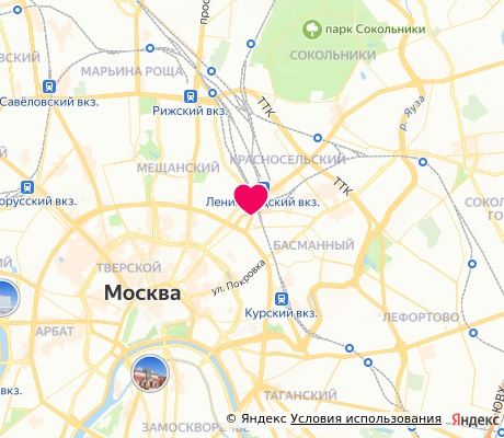 На карте