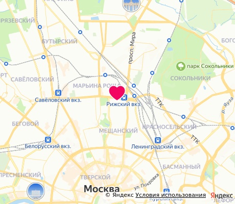 На карте