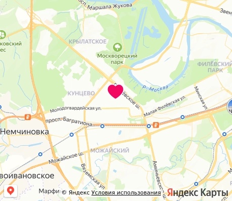 На карте