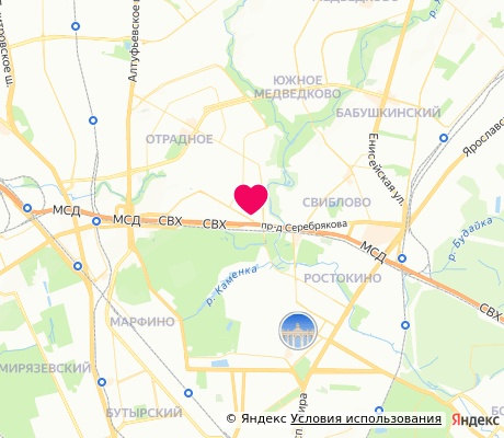 На карте