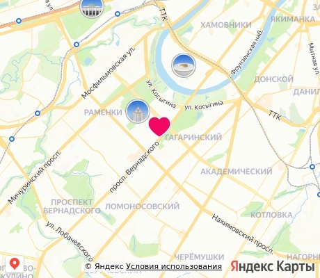 На карте