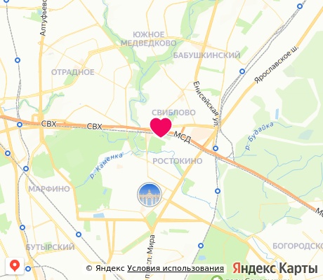 На карте