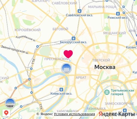 На карте