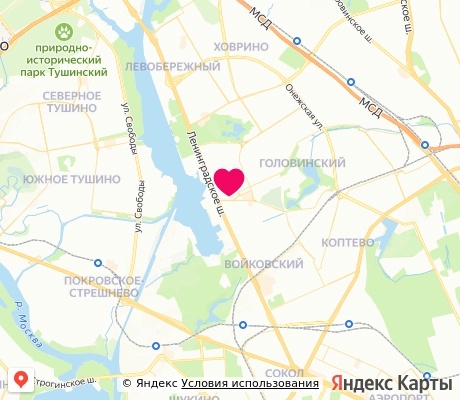 На карте