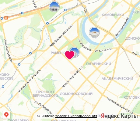 На карте