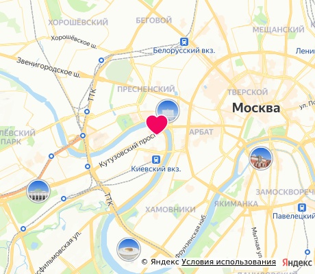 На карте