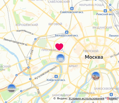 На карте