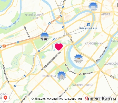 На карте