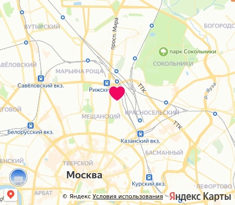 На карте