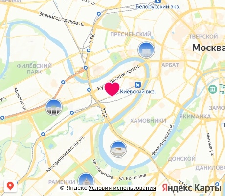 На карте