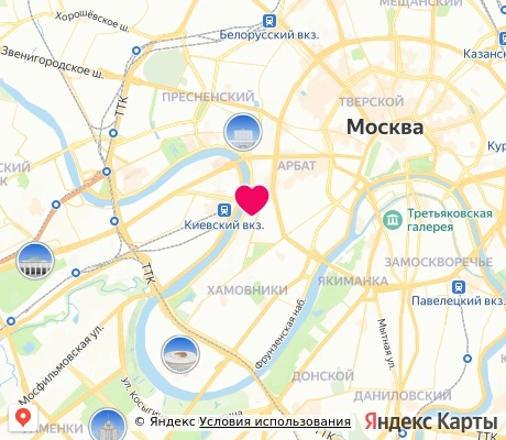 На карте