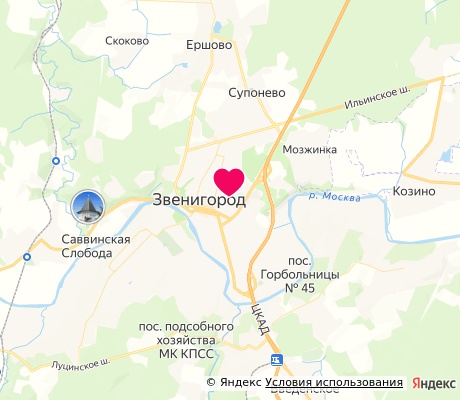 На карте