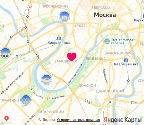 На карте