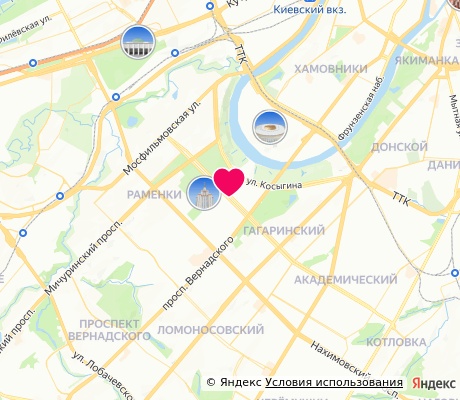 На карте