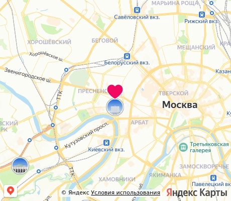 На карте