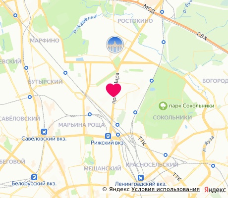 На карте