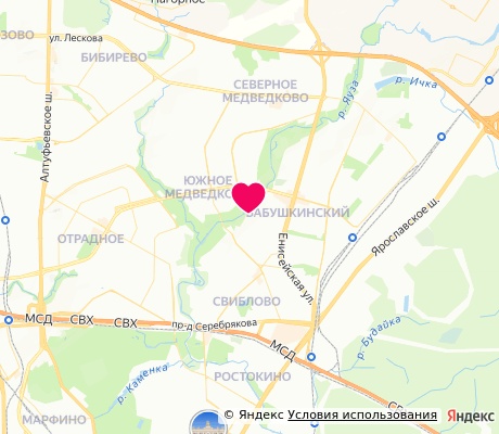 На карте
