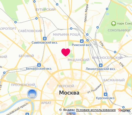 На карте