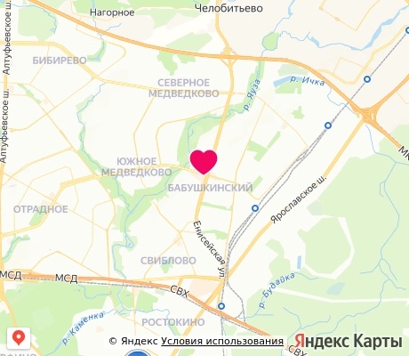 На карте