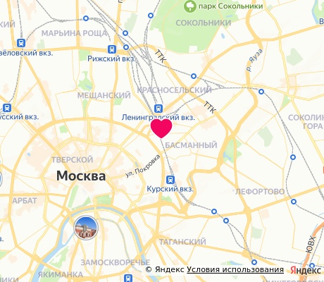 На карте