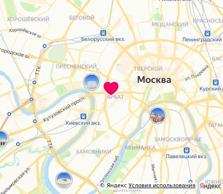 На карте
