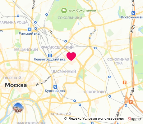 На карте