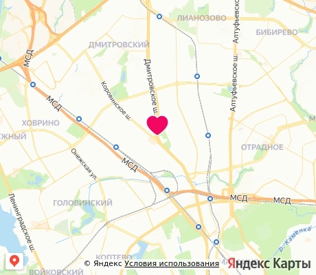 На карте