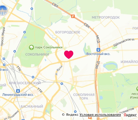 На карте