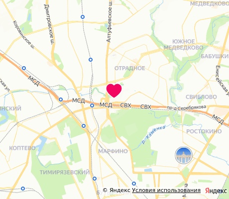 На карте