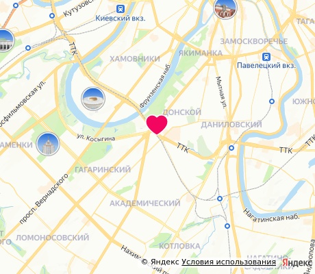 На карте