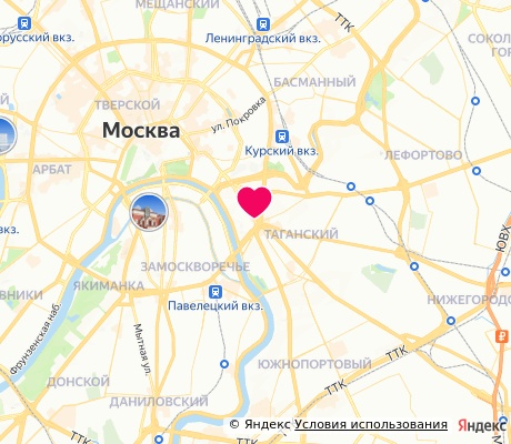 На карте