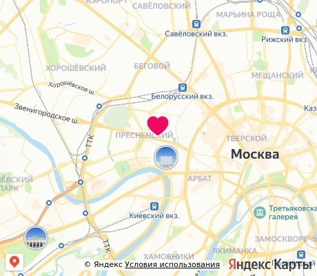 На карте