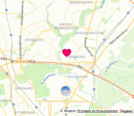 На карте