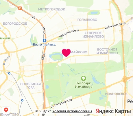 На карте