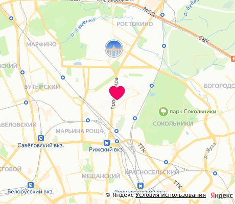 На карте