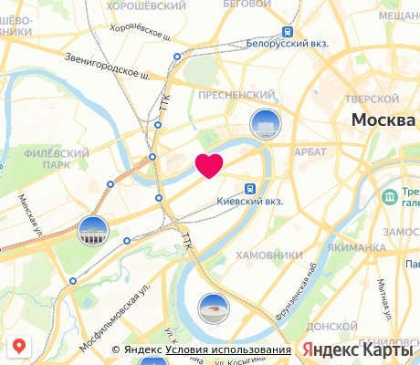 На карте