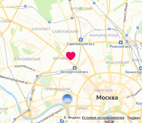 На карте