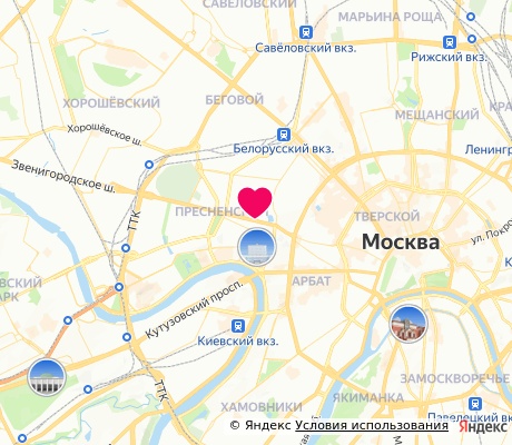 На карте