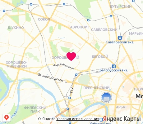 На карте