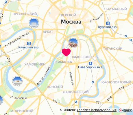 На карте