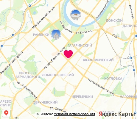 На карте