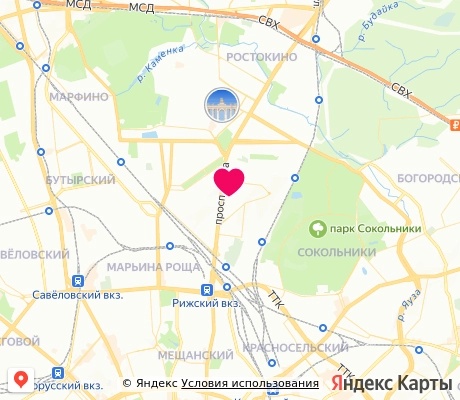 На карте