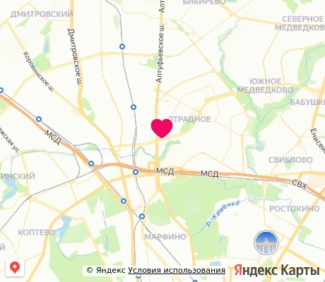 На карте