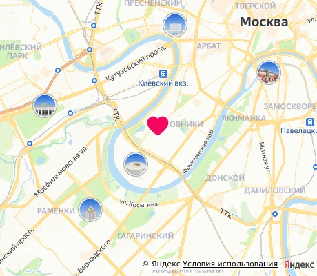 На карте