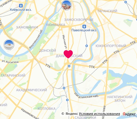 На карте